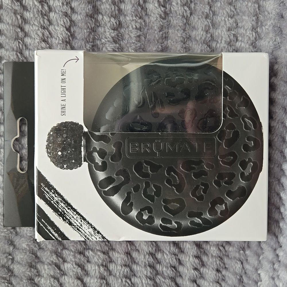 NEW! BRUMATE Onyx Leopard 5oz. Personal Flask New in Box GORGEOUS